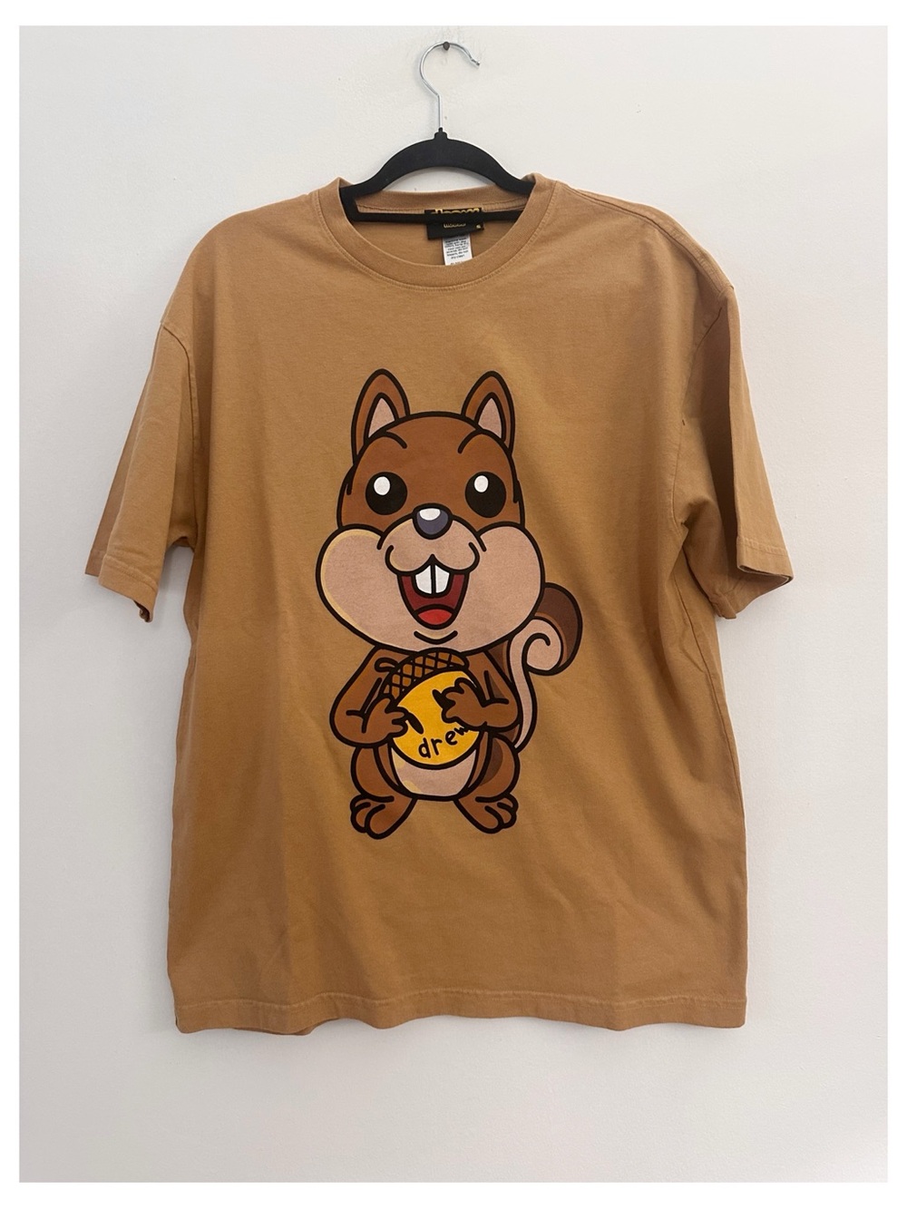 100% Authentic DREW HOUSE Sherman Squirrel Short Sleeve T-shirt USA Size small